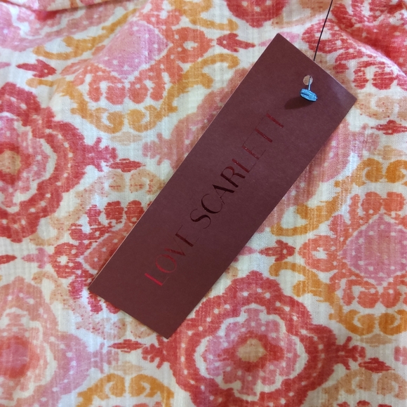 LOVE SCARLETT Pink and Cream  Patterned Blouse - Picture 12 of 12